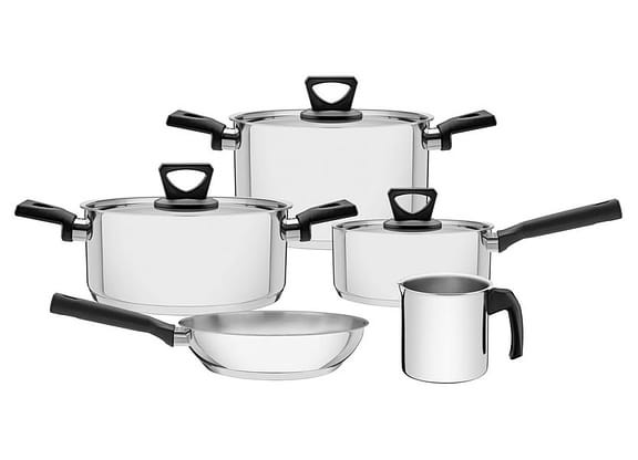 Jogo de Panelas Tramontina Inox 5 Peças 65180/514 Brava