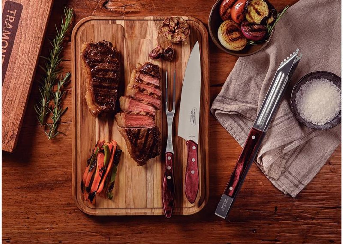 Kit Churrasco Tramontina Polywood 3 Peças