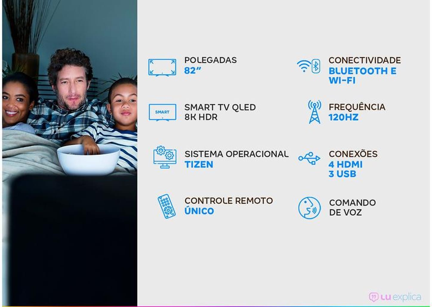 Smart TV 8K QLED 82” Samsung QN82Q900RBGXZD - Wi-Fi HDR Conversor Digital 4 HDMI 3 USB