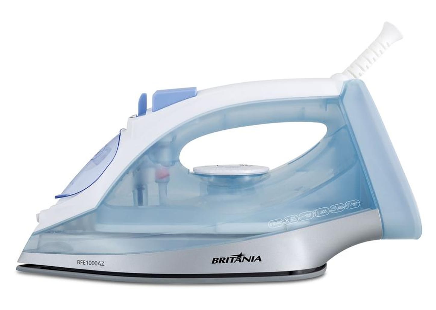 Ferro de Passar Roupa a Vapor Britânia - Nano Ceramic Eco BFE1000AZ Azul