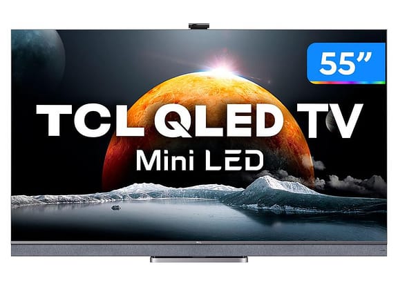 Smart TV 55”4K Mini LED TCL 55C825 VA 120Hz - Wi-Fi Bluetooth Google Assistente 4 HDMI 2 USB