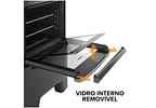 Fogão 4 Bocas Continental Mesa de Vidro Preto - Acendimento Automático FC4GP