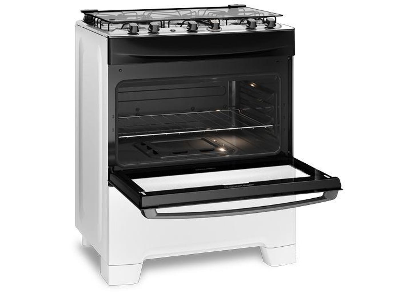 Fogão 5 Bocas Continental Mesa de Inox Branco - Acendimento Automático FC5IB