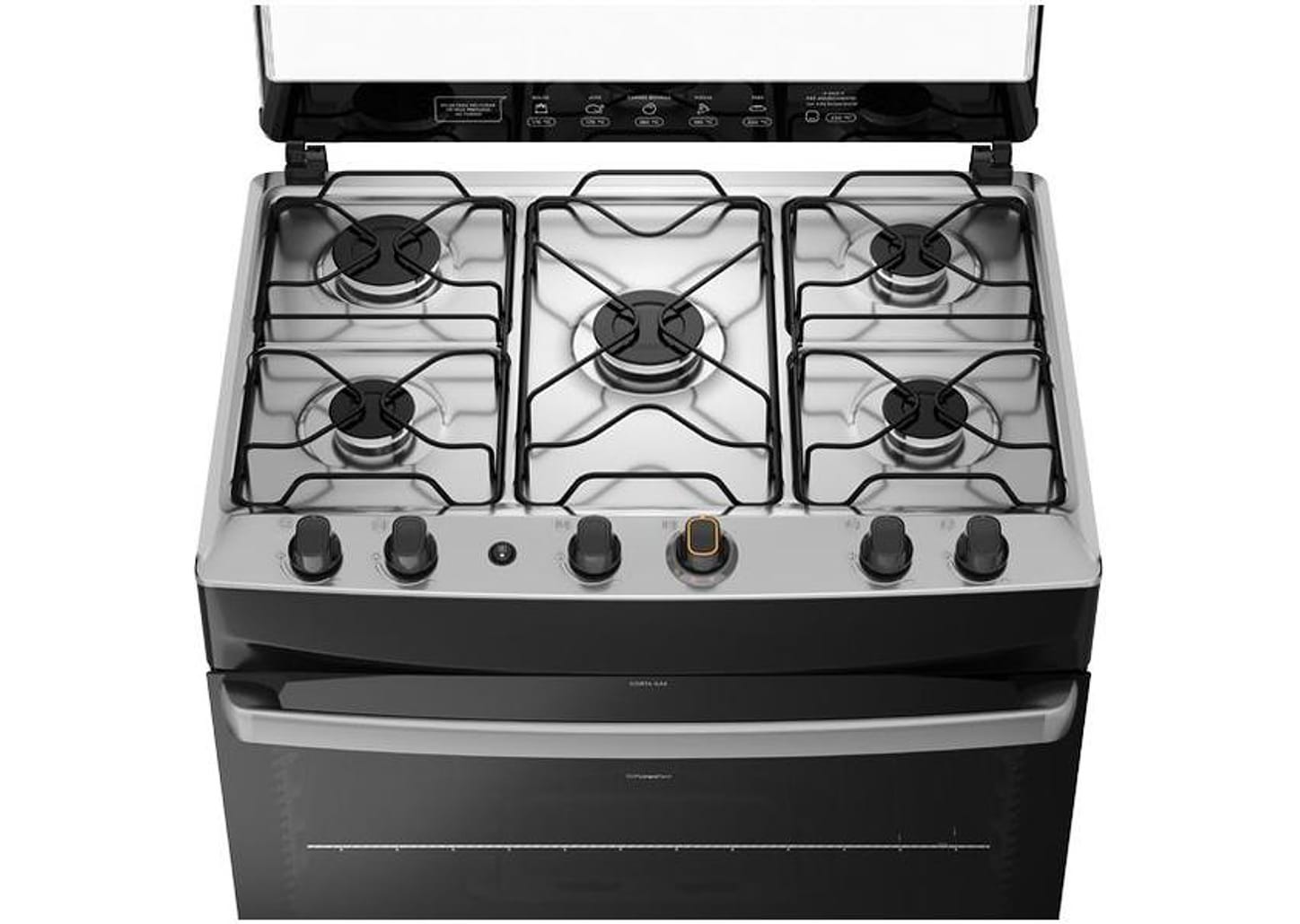 Fogão 5 Bocas Continental Mesa de Inox Branco - Acendimento Automático FC5IB