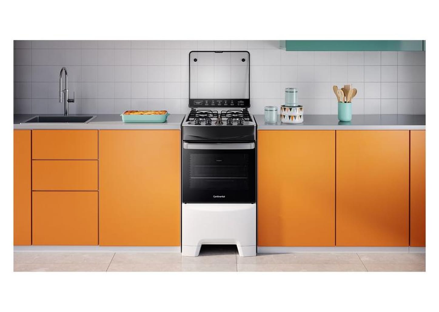 Fogão 4 Bocas Continental Branco - Acendimento Automático FC4IB