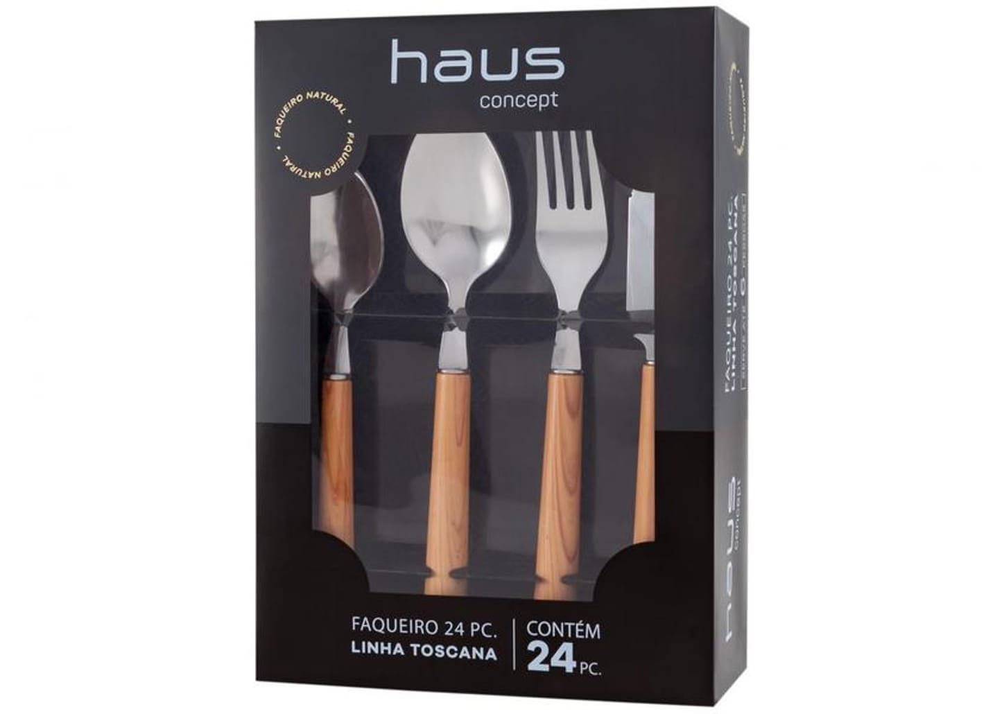 Faqueiro Inox 24 Peças Toscana