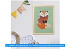 Quadro Decorativo Infantil Raposa 24,5x34,5cm - Design Up Living