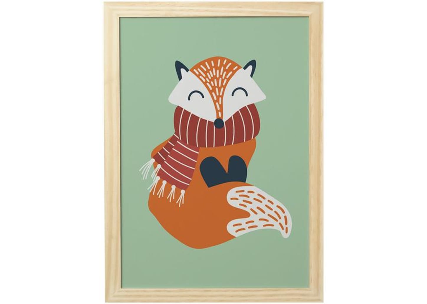 Quadro Decorativo Infantil Raposa 24,5x34,5cm - Design Up Living
