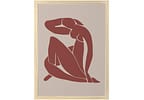 Quadro Decorativo Mid Century Corpo 34,5x46,5cm - Design Up Living