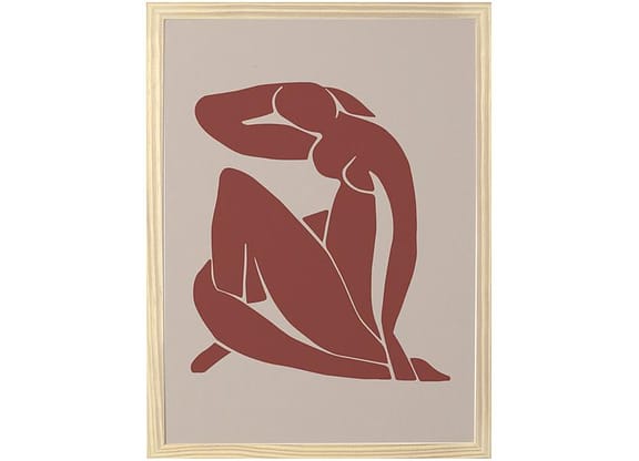 Quadro Decorativo Mid Century Corpo 34,5x46,5cm - Design Up Living