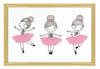 Quadro Decorativo Bailarinas 24,5x34,5cm - Design Up Living