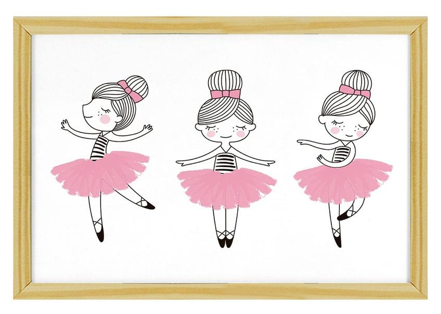 Quadro Decorativo Bailarinas 24,5x34,5cm - Design Up Living