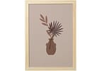 Quadro Decorativo Mid Century Vaso de Planta 24,5x34,5cm Design Up Living