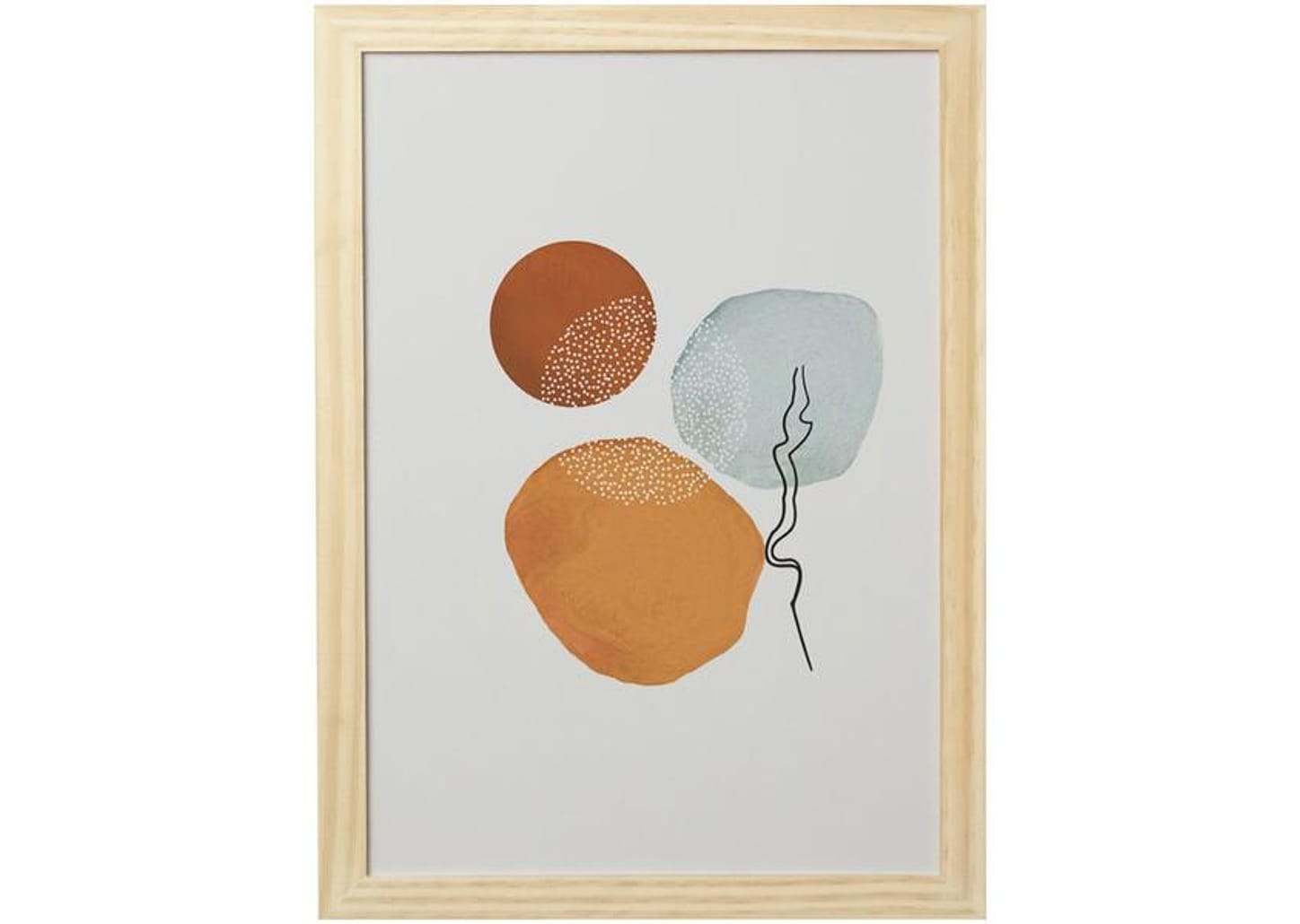 Quadro Decorativo Mid Century Abstrato 24,5x34,5cm - Design Up Living