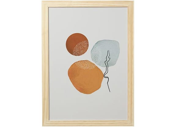 Quadro Decorativo Mid Century Abstrato 24,5x34,5cm - Design Up Living