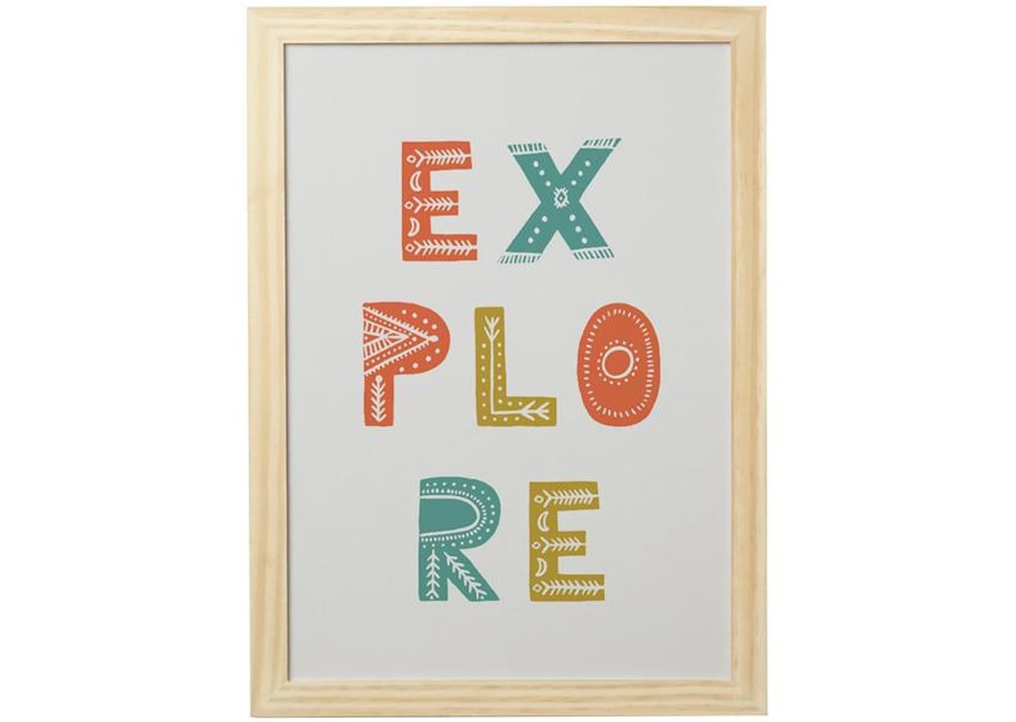 Quadro Decorativo Infantil Explore 24,5x34,5cm - Design Up Living