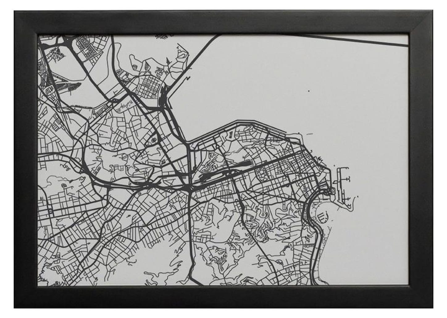 Quadro Decorativo Big Cities Mapa 25x35cm - Design Up Living