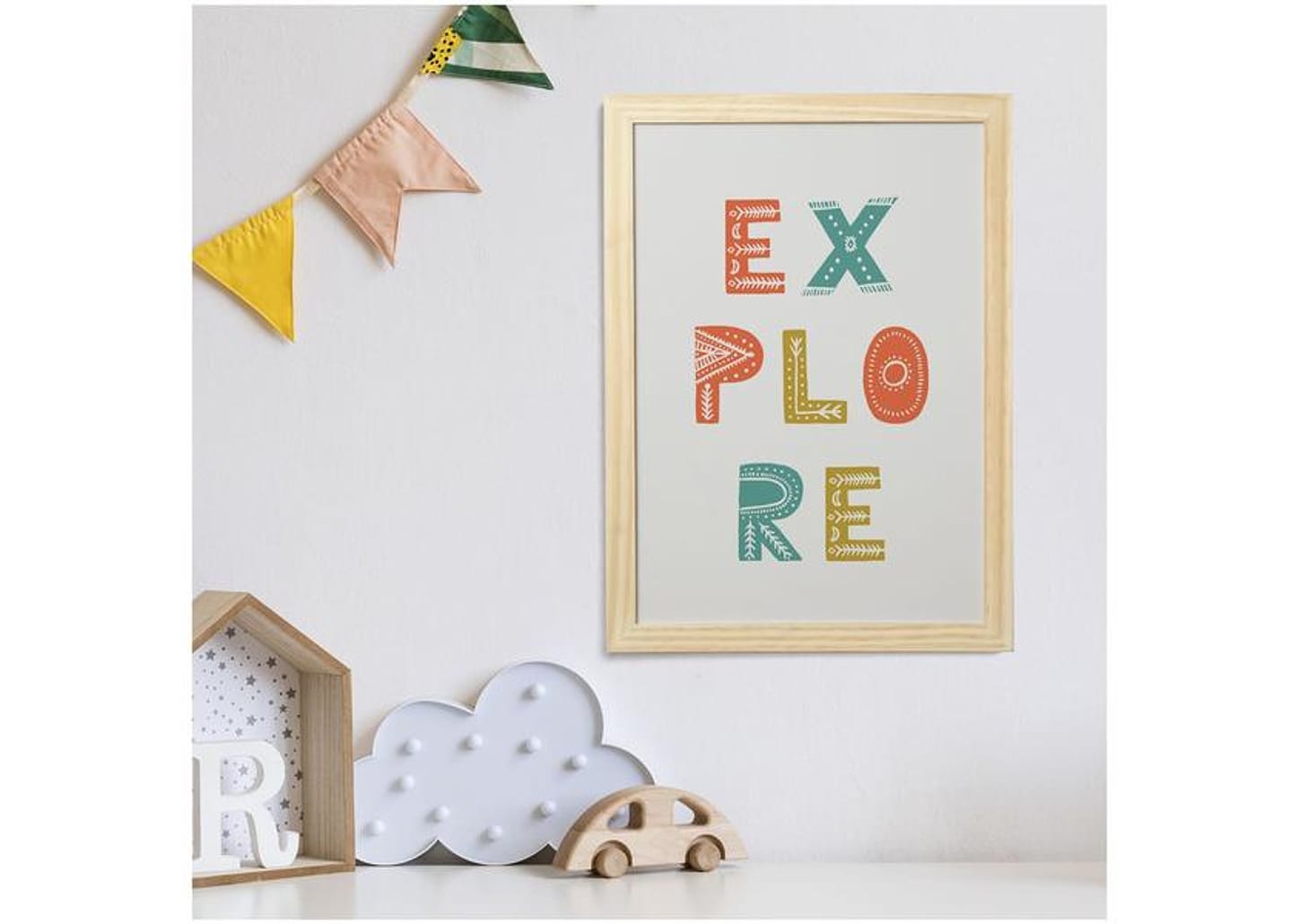Quadro Decorativo Infantil Explore 24,5x34,5cm - Design Up Living