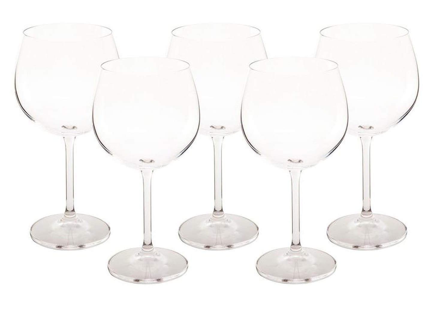 Jogo de Taças para Vinho Cristal 570ml 6 Peças Bohemia Gastro Bungund