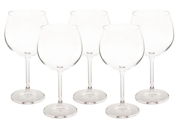 Jogo de Taças para Vinho Cristal 570ml 6 Peças Bohemia Gastro Bungund