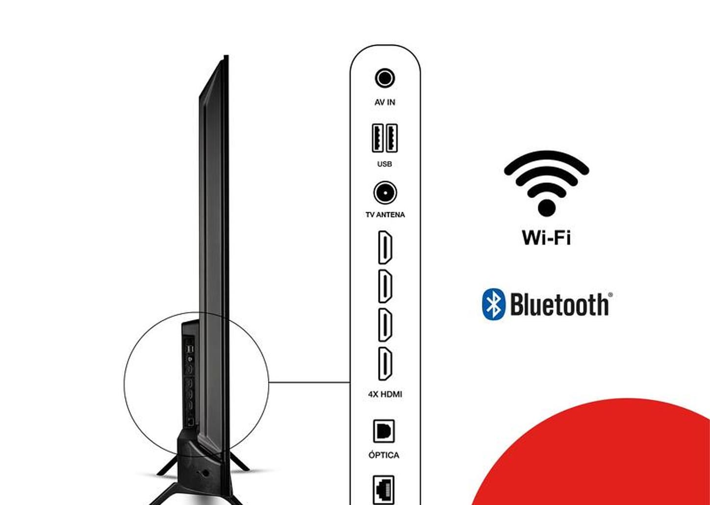 Smart TV 55” 4K Ultra HD D-LED Aiwa IPS Android - Wi-Fi Bluetooth Google Assistente 4 HDMI 2 USB