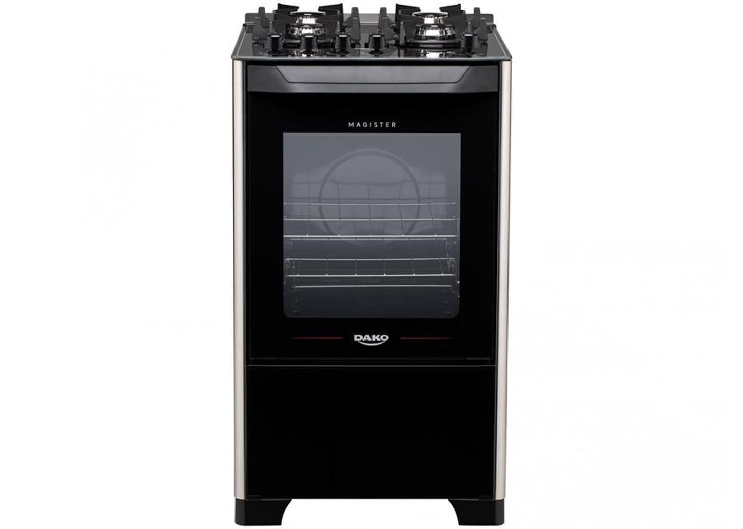 Fogão 4 Bocas Preto Dako Acendimento Automático - Magister