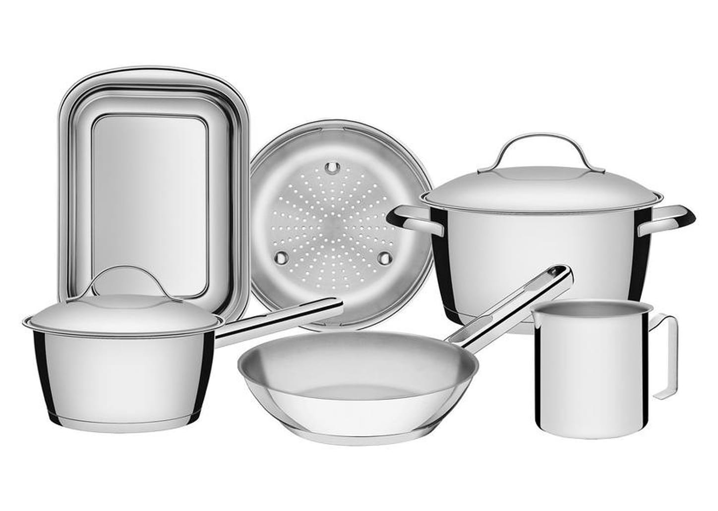 Jogo de Panelas Tramontina Inox 6 Peças 65660/283 Allegra