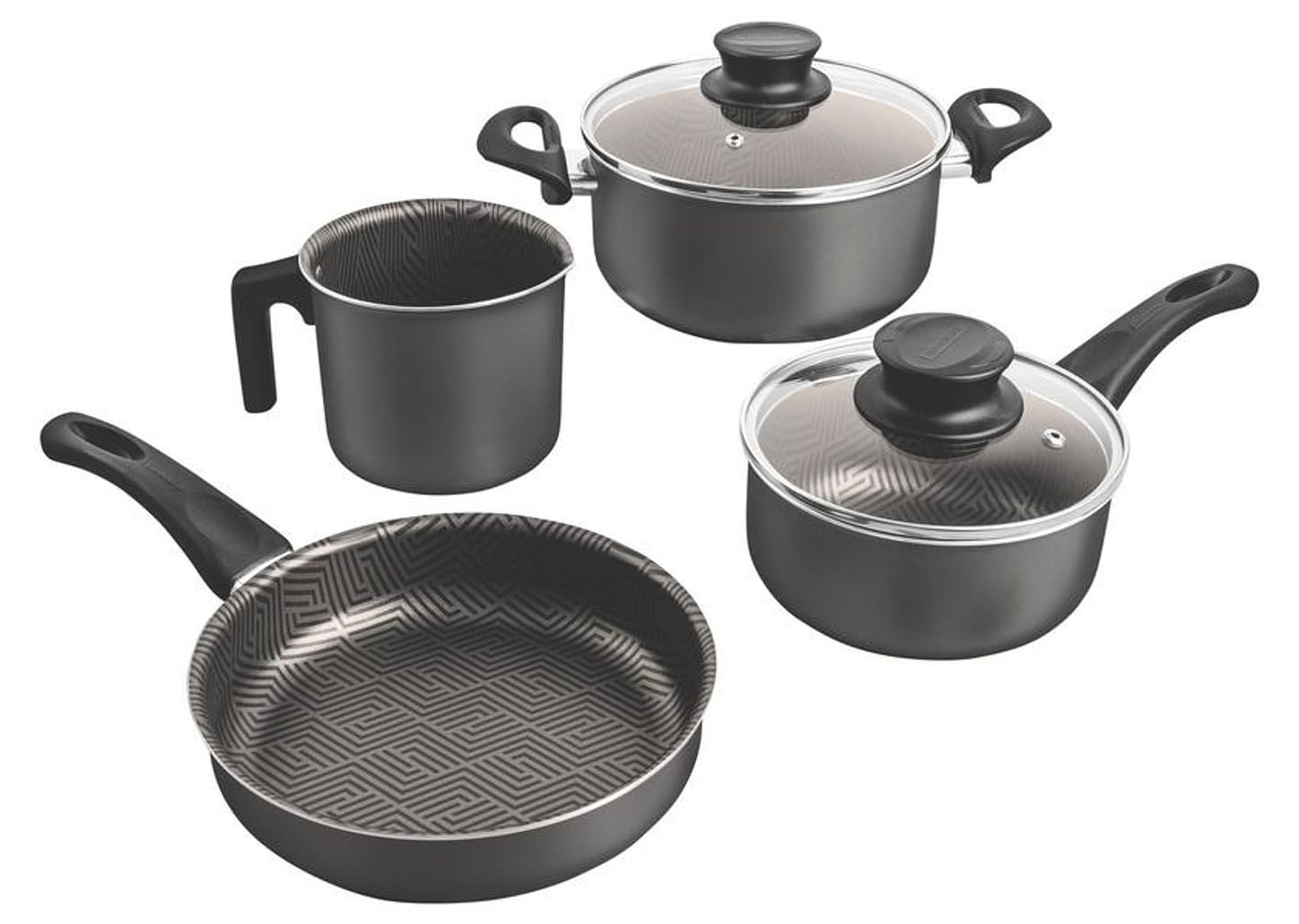 Jogo de Panelas Tramontina Antiaderente de Alumínio Grafite 4 Peças Paris 28599/621