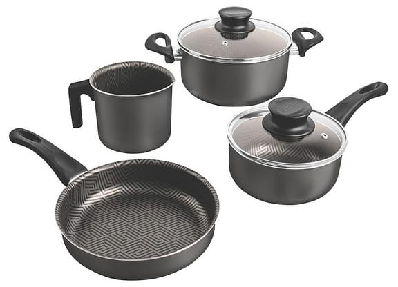 Jogo de Panelas Tramontina Antiaderente de Alumínio Grafite 4 Peças Paris 28599/621