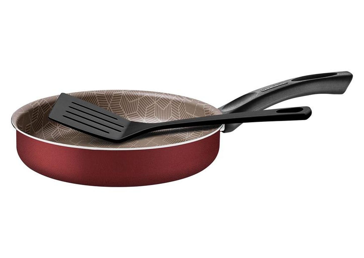 Frigideira Antiaderente Tramontina de Alumínio Paris Vermelha 20cm com Espátula