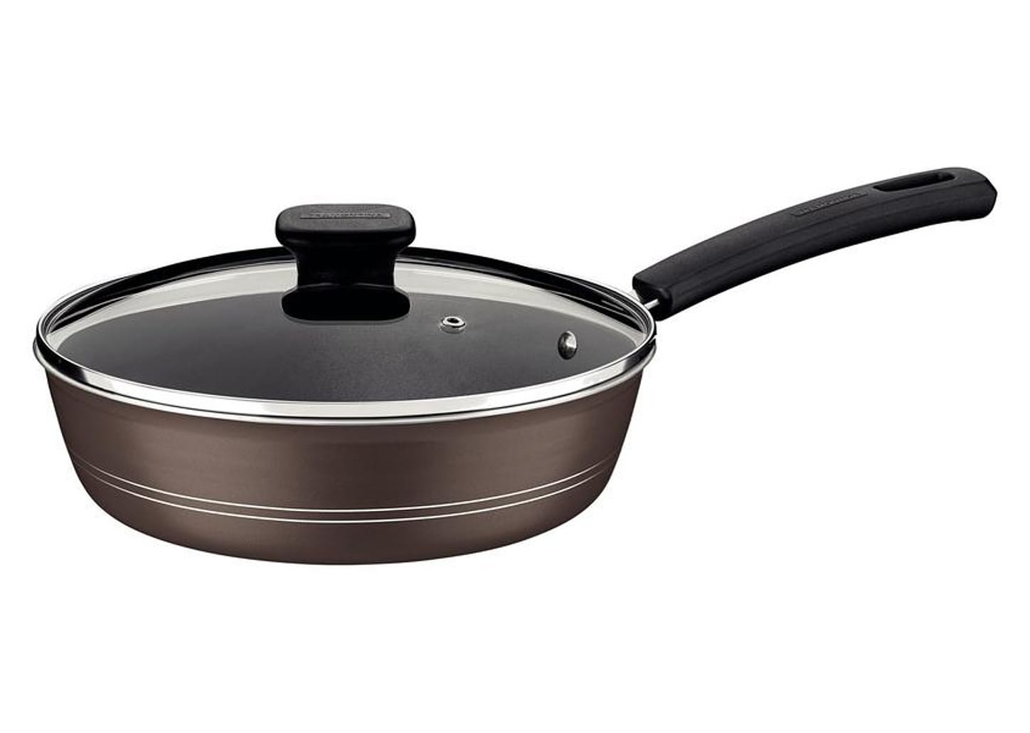 Frigideira Antiaderente Tramontina de Alumínio - Funda Sicília Avelã 24cm com Tampa