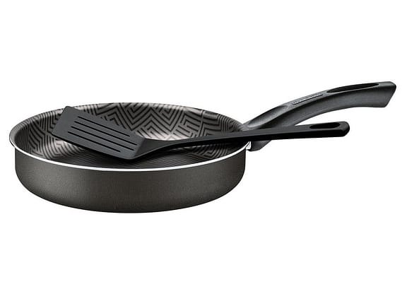 Frigideira Antiaderente Tramontina de Alumínio Paris Chumbo 24cm com Espátula