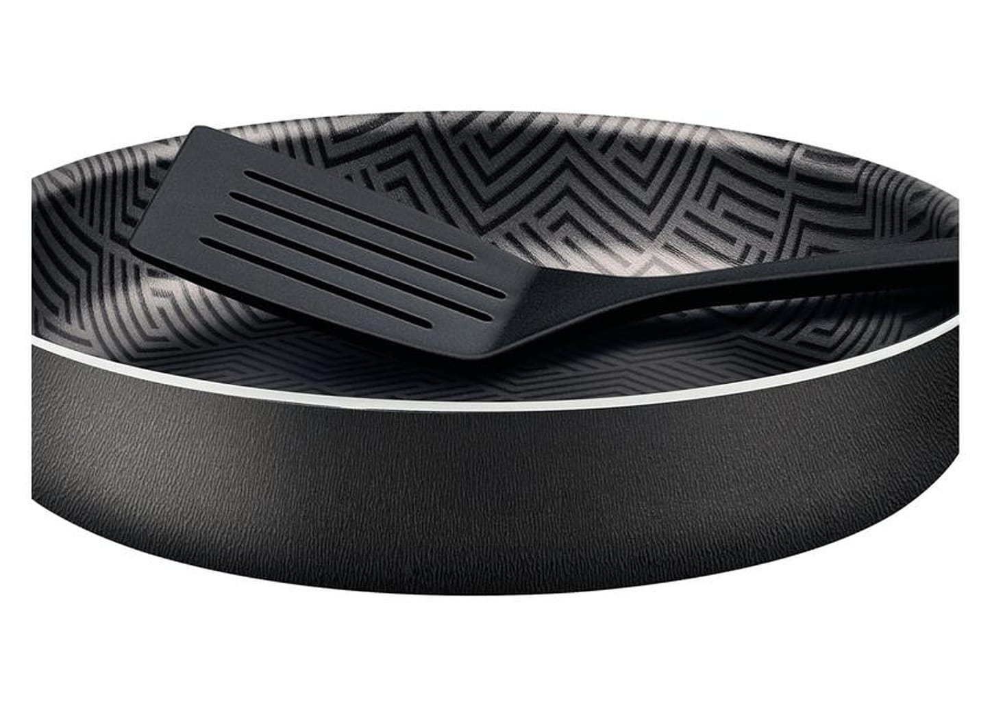 Frigideira Antiaderente Tramontina de Alumínio Paris Chumbo 24cm com Espátula