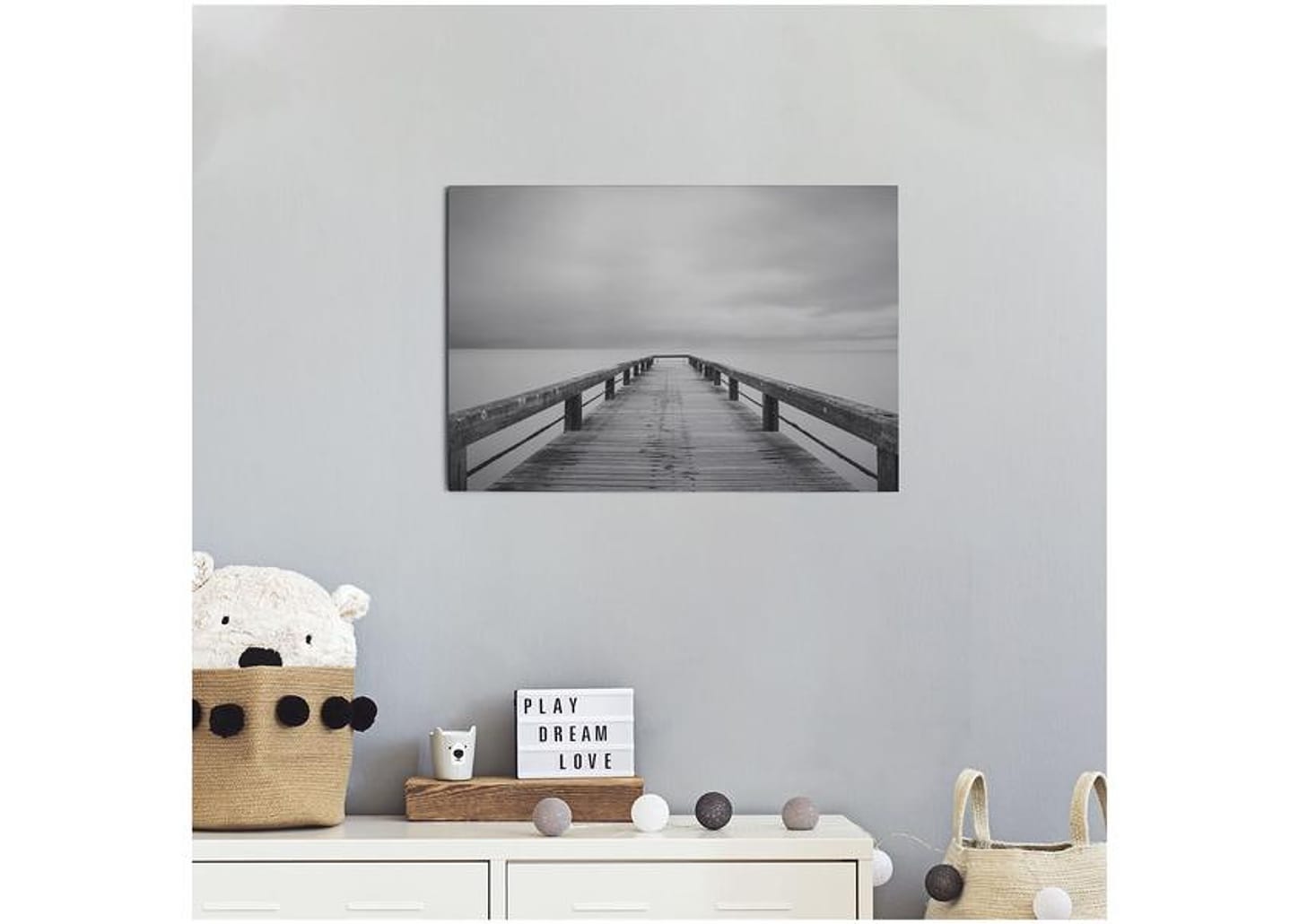 Placa Decorativa MDF Deque 30x44cm - Design Up Living