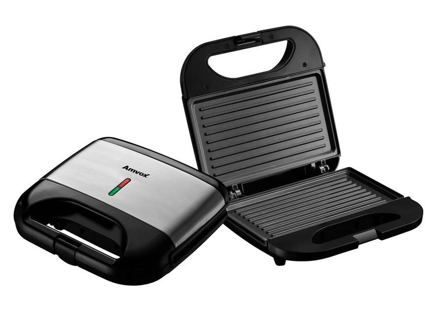 Sanduicheira Amvox AMS 500 Preta 750W - Antiaderente