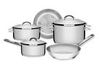Jogo de Panelas Tramontina Inox 5 Peças - Fundo Triplo 65510/784 Solar