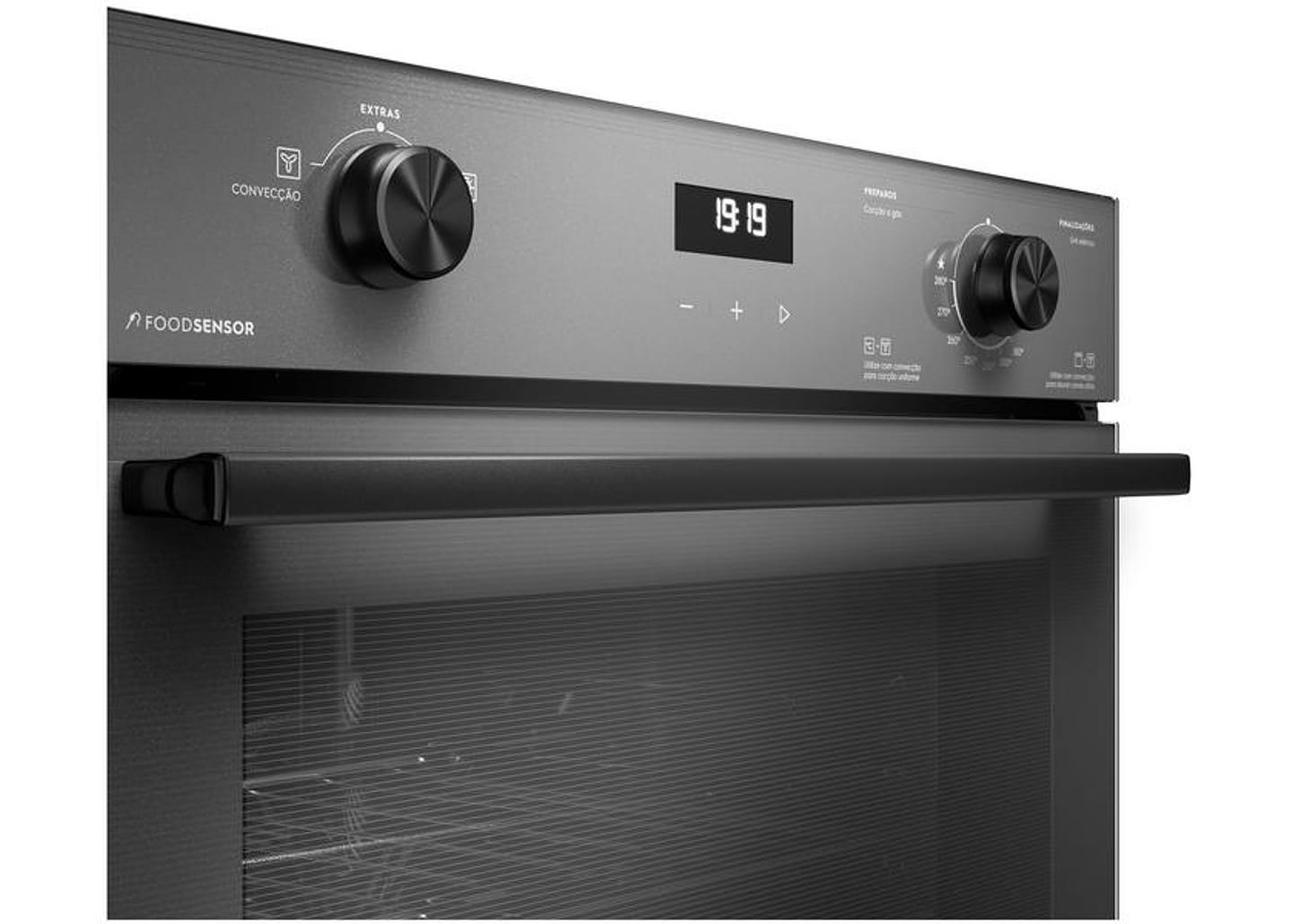 Forno a Gás de Embutir Electrolux Grill Convecção com Timer 80L Cinza Experience OE8GF