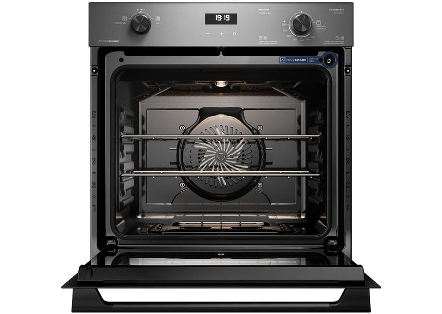 Forno a Gás de Embutir Electrolux Grill Convecção com Timer 80L Cinza Experience OE8GF