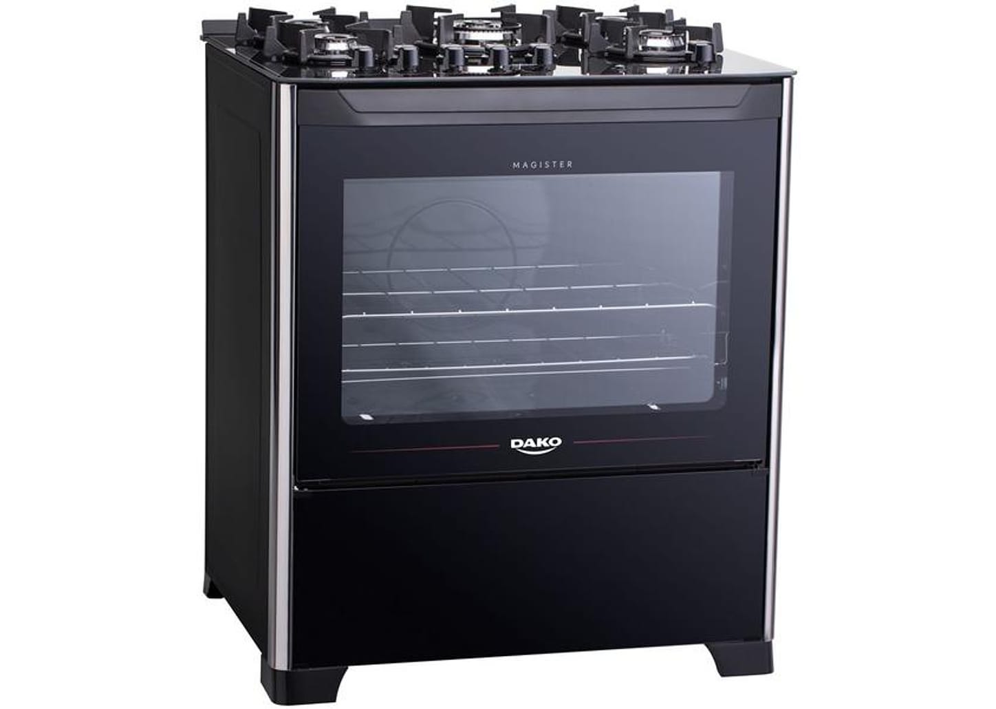 Fogão 5 Bocas Dako Preto Acendimento Automático - Magister