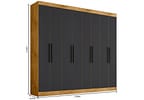 Guarda-roupa Casal 8 Portas 4 Gavetas - Araplac Porto