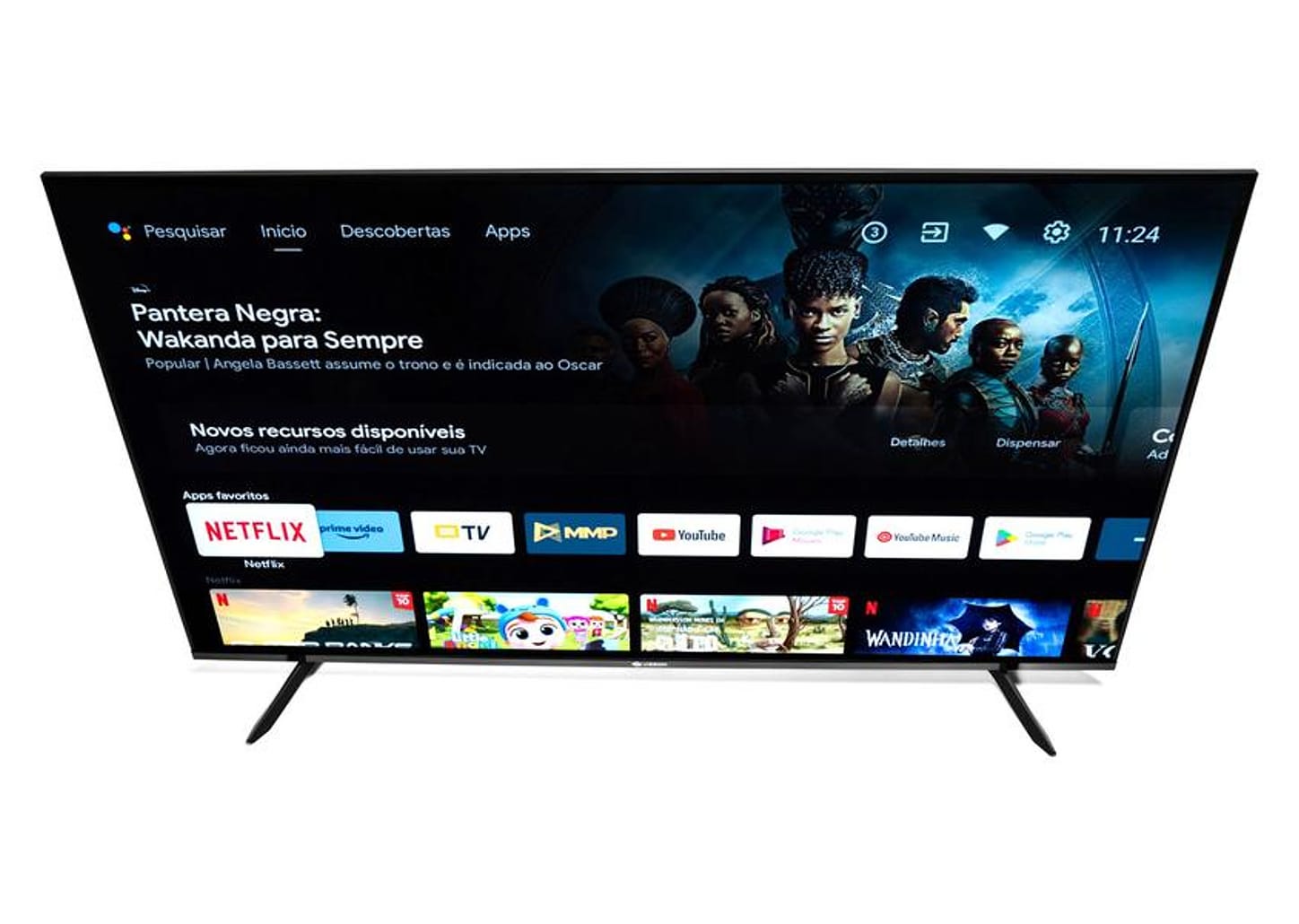 Smart TV 65” 4K DLED Rig Vizzion BR65GUA IPS - Android Wi-Fi Google Assistente 3 HDMI 2 USB