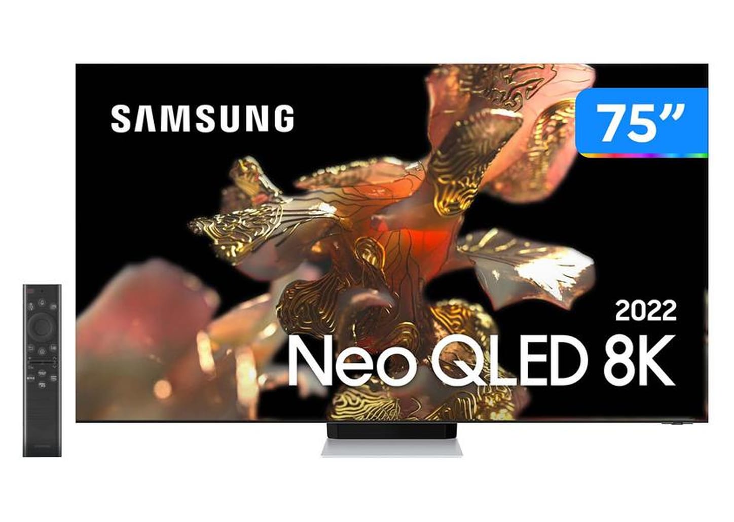 Smart TV 75” 8K Neo QLED Samsung QN75QN900B - VA 120Hz Wi-Fi Bluetooth HDR Alexa 4 HDMI 3 USB