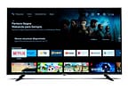 Smart TV 50” 4K DLED Rig Vizzion BR50GUA IPS - Android Wi-Fi Google Assistente 3 HDMI 2 USB