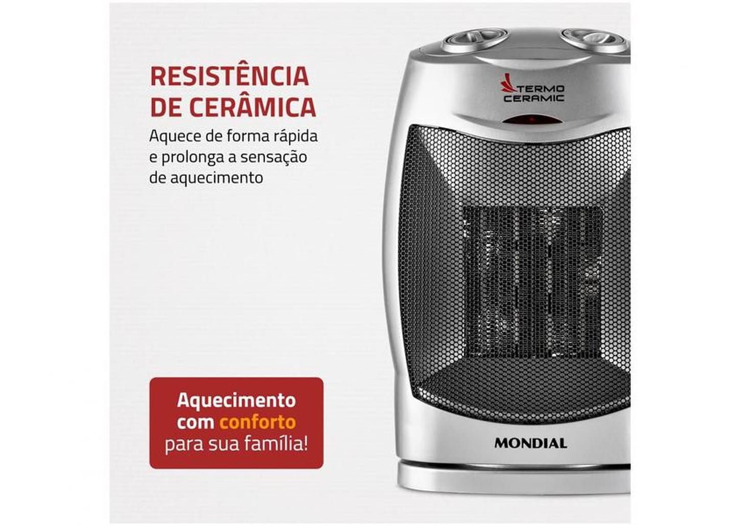 Aquecedor Elétrico Mondial Termo Ceramic A-05 - Portátil