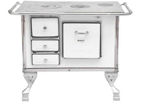 Fogão a Lenha 2 Bocas Maestro N1 Direito - Branco