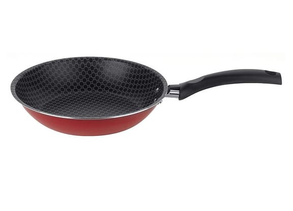 Frigideira Antiaderente Multiflon de Alumínio Essencial Vermelha 22cm