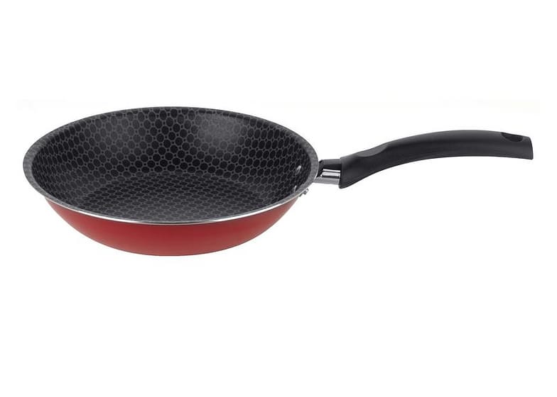 Frigideira Antiaderente Multiflon de Alumínio Essencial Vermelha 22cm