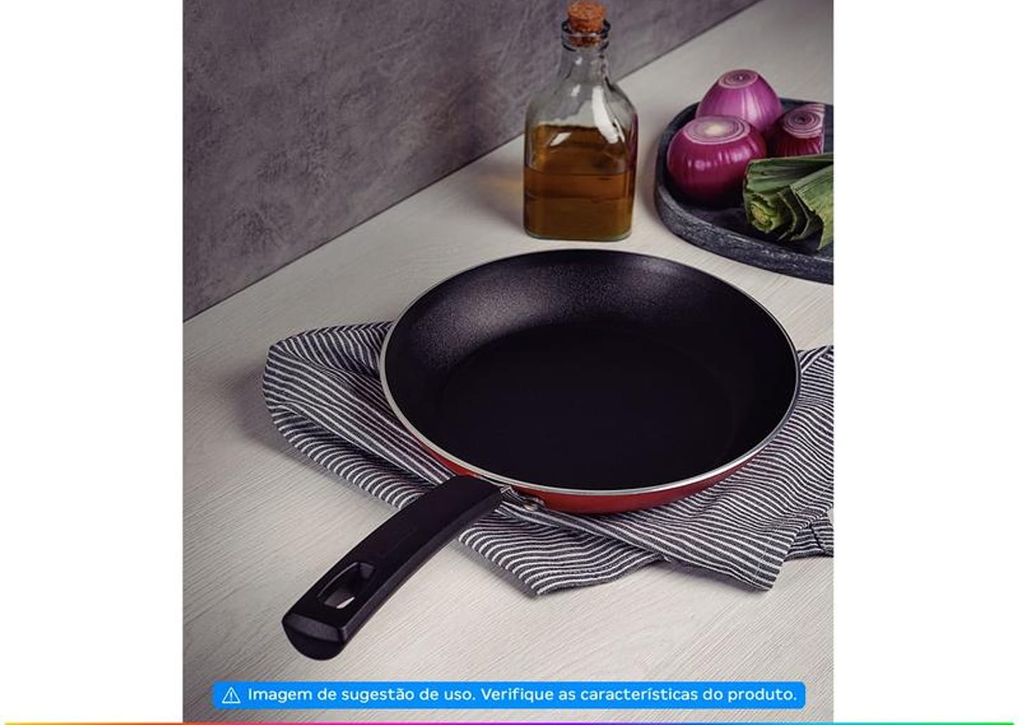 Frigideira Antiaderente Tramontina de Alumínio Sicília Vermelha 20cm