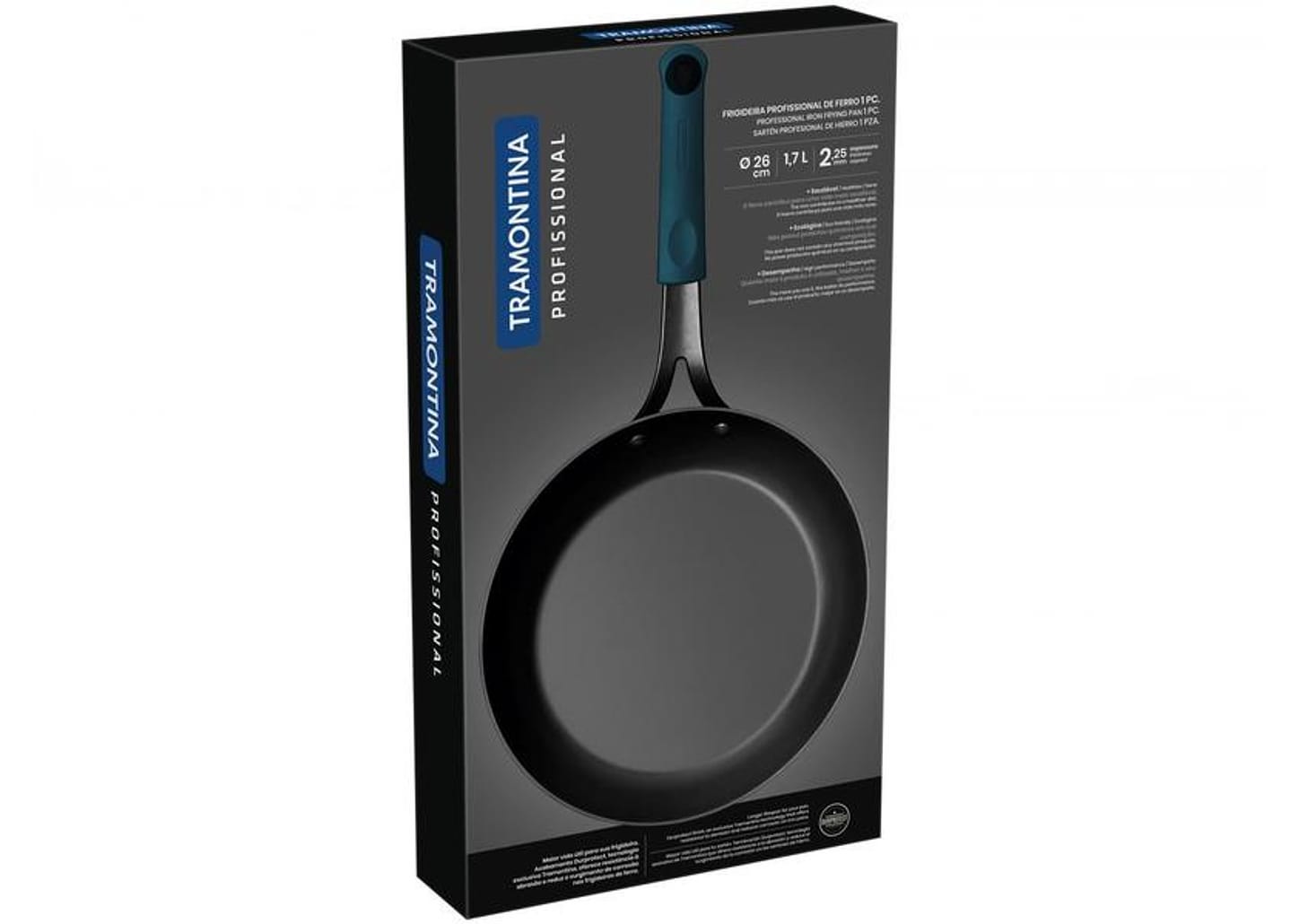 Frigideira Tramontina de Ferro Profissional Preta 26cm