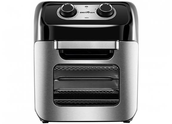 Fritadeira Elétrica sem Óleo/Air Fryer Britânia - Oven BFR2300P Preta 3,5L